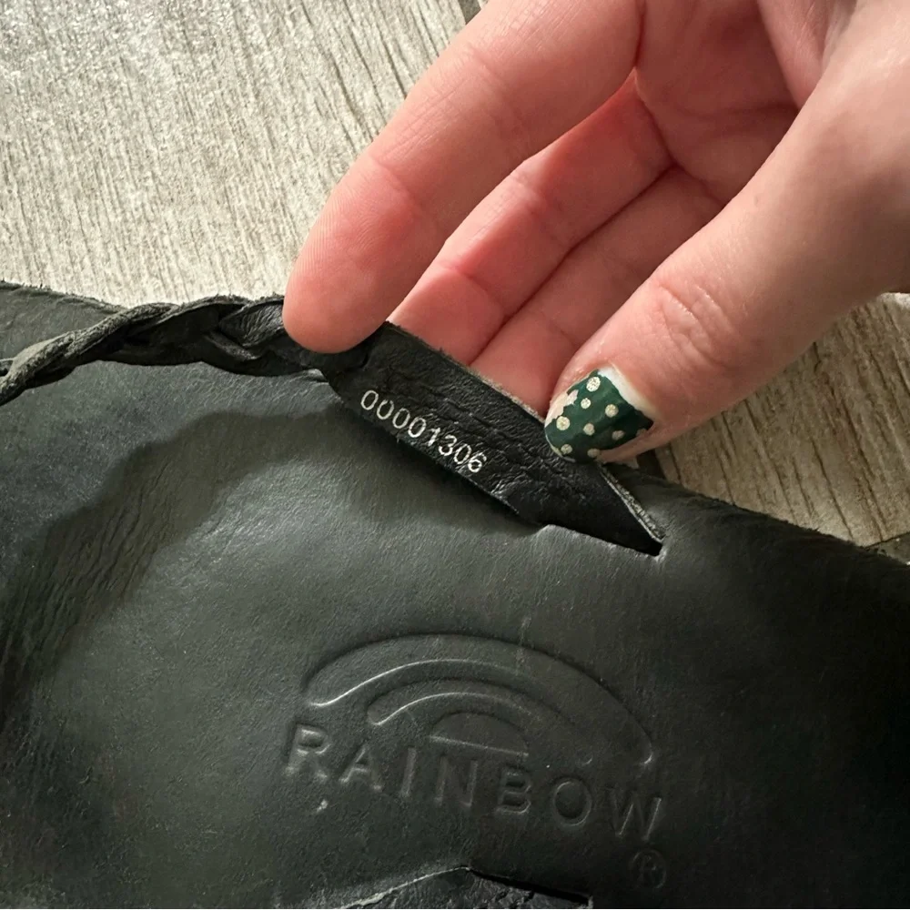 Rainbow Flirty Braidy Single Layer Leather Sandals - Picture 3 of 4